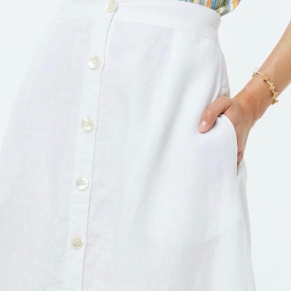 Roller Rabbit Fawn MIDI Linen Skirt-L - Picture 7 of 12